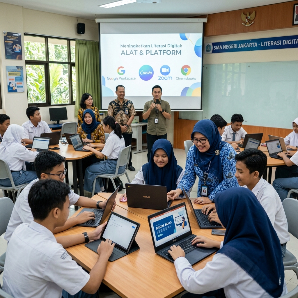Workshop Literasi Digital untuk Siswa dan Guru